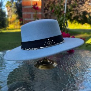 Sombrero Fedora Celeste